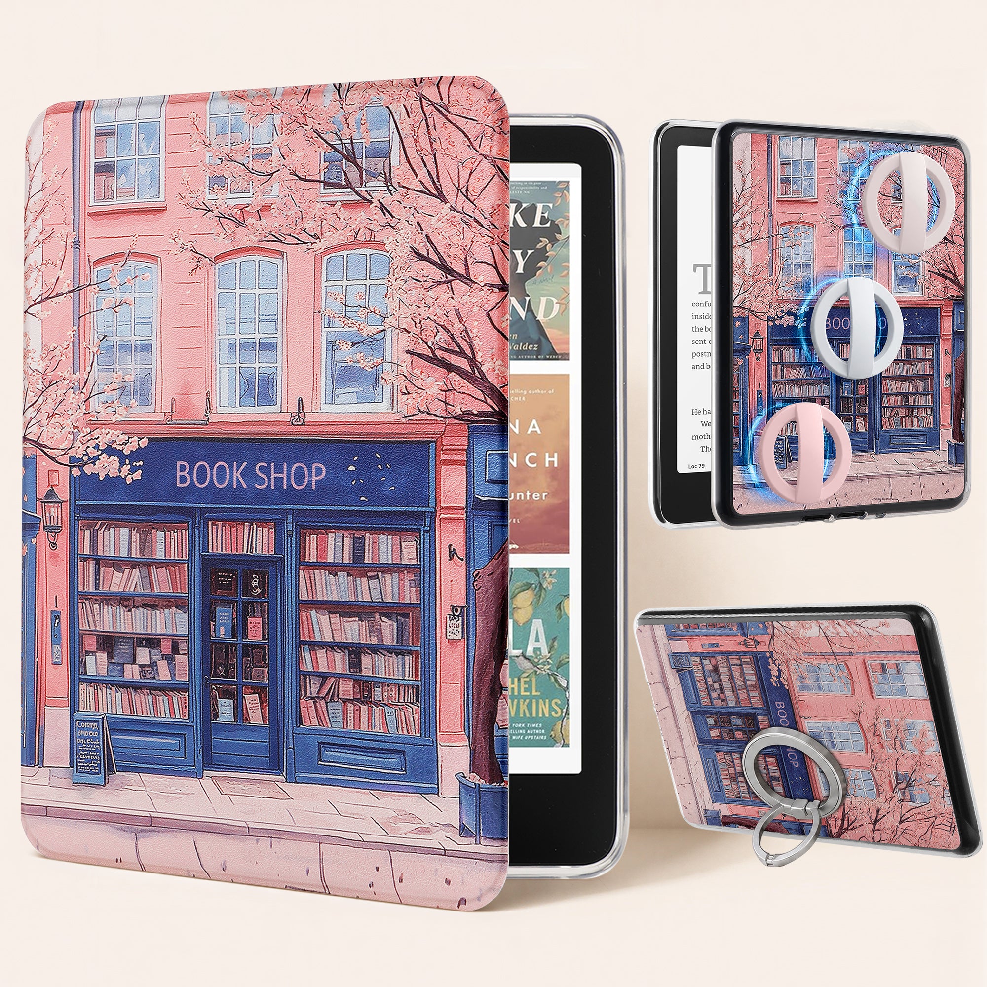 Patterned Magnetic Back Panel for Kindle