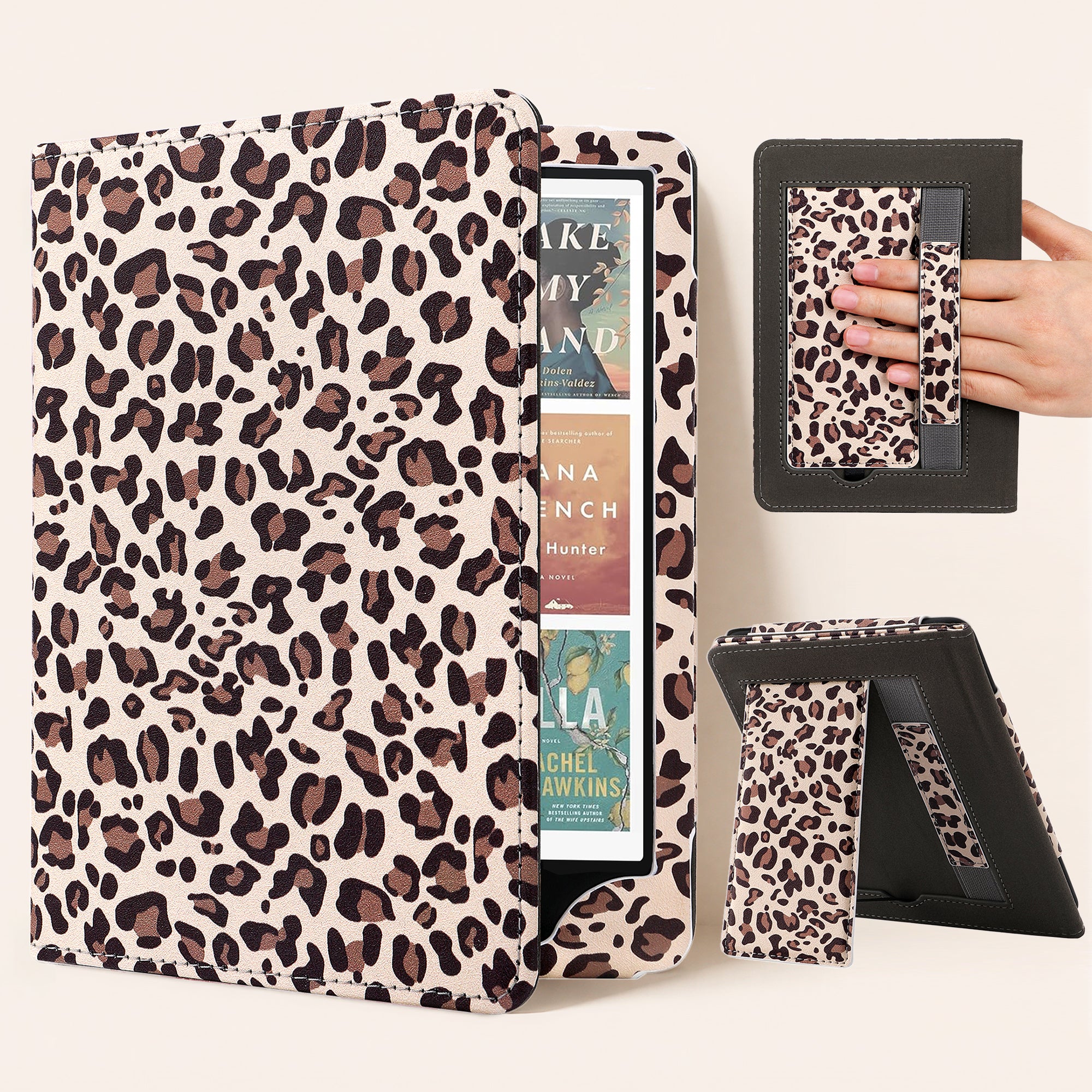 Classic Pattern Kindle Case with Stand & Hand Strap